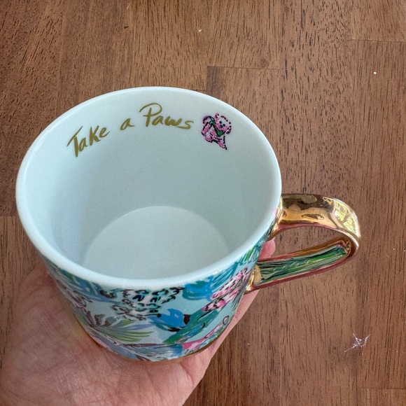 NWT Lilly Pulitzer Mug Seasalt Blue Barking Up The Palm - Picture 9 of 16